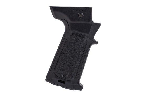 The Strike Industries Overmolded Enhanced Pistol Grip for the CZ Scorpion EVO family is a rubberized pistol grip.